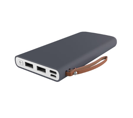 Kleurrijke Rubberdeklaag 138mm Draagbare Dubbele USB-Machtsbank