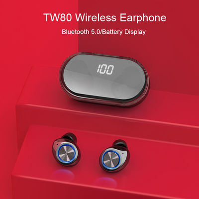 LEIDENE Vertoningstransmissie 10m TW80 Waterdicht Draadloos Bluetooth Earbuds