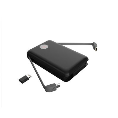 LCD de Machtsbank 10000mAh van de Vertonings Ingebouwde Kabel voor Android