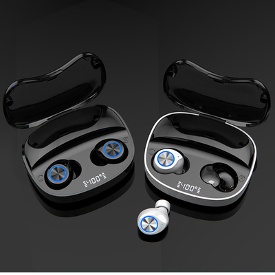 De geleide van de Controle Draadloze 5,0 Oortelefoons van de Vertoningsaanraking Draadloze Hoofdtelefoon van Earbuds TW90 met Ladersdoos